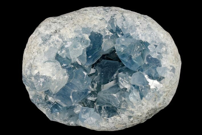 Sky-Blue Celestine (Celestite) Geode - Madagascar #173144